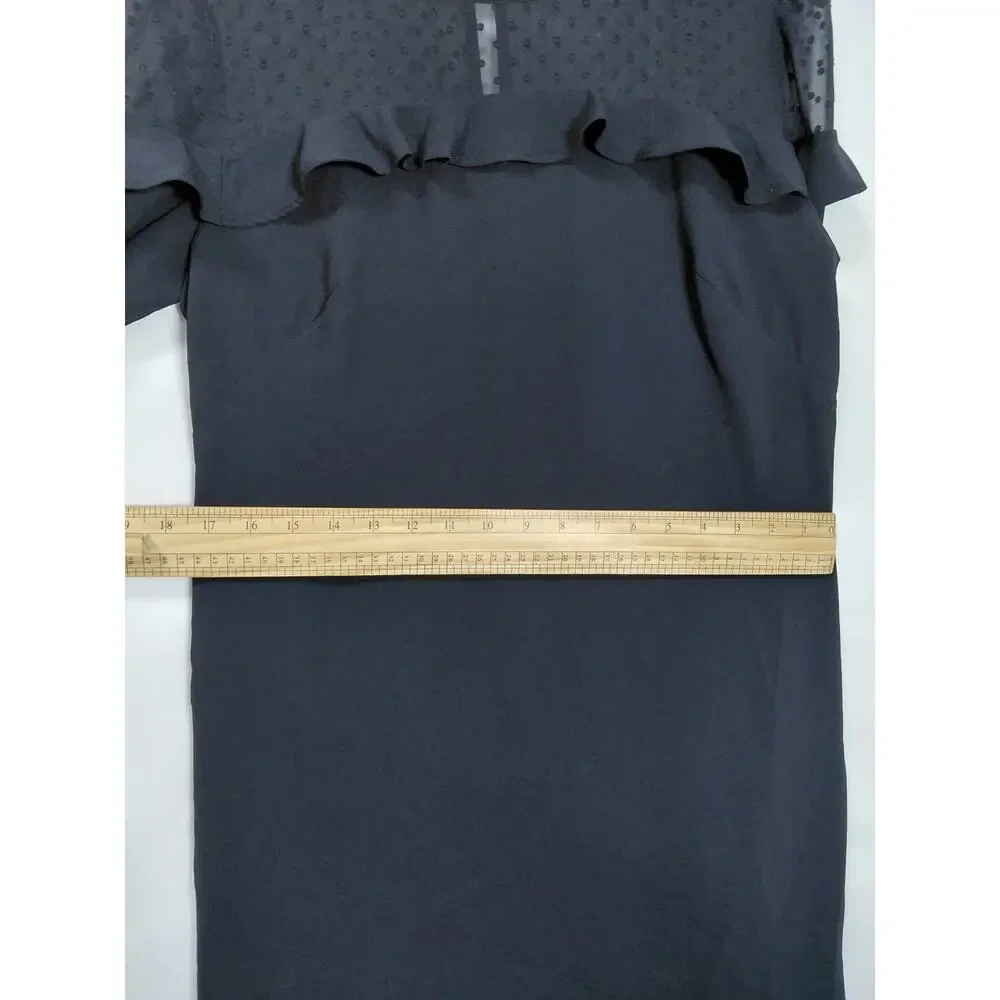 Loft Black Shift Short Lightweight Dress Women Size 4